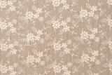 Japanese Fabric Shokunin Collection Sun-Dried Embroidered Linen Blend - natural -  50cm