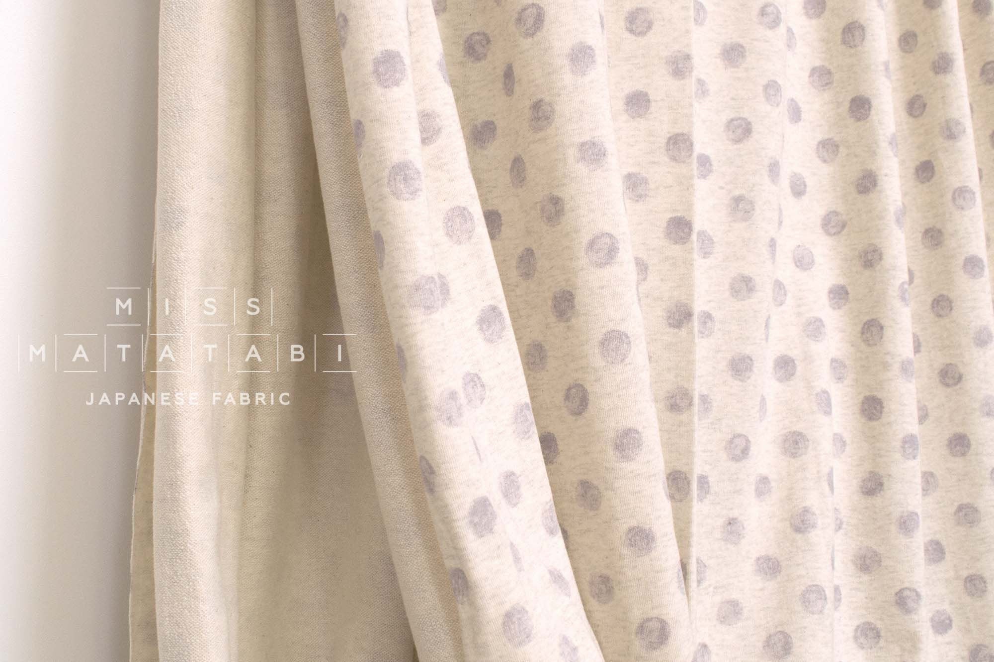 Japanese Fabric Mini French Terry Knit Dots  - B3 - 50cm