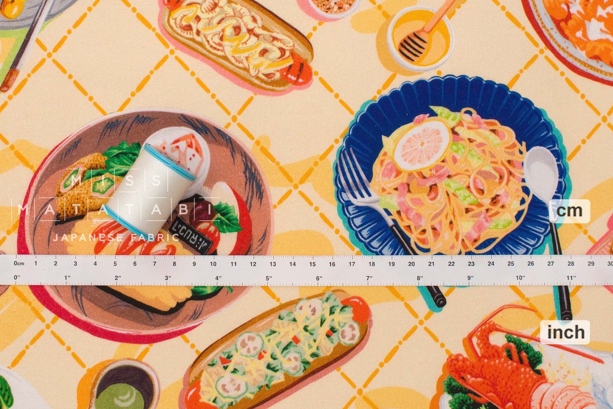 Japanese Fabric Time to Eat - 50cm