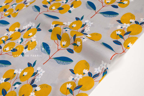 Japanese Fabric Lemon Flowers - A - 50cm