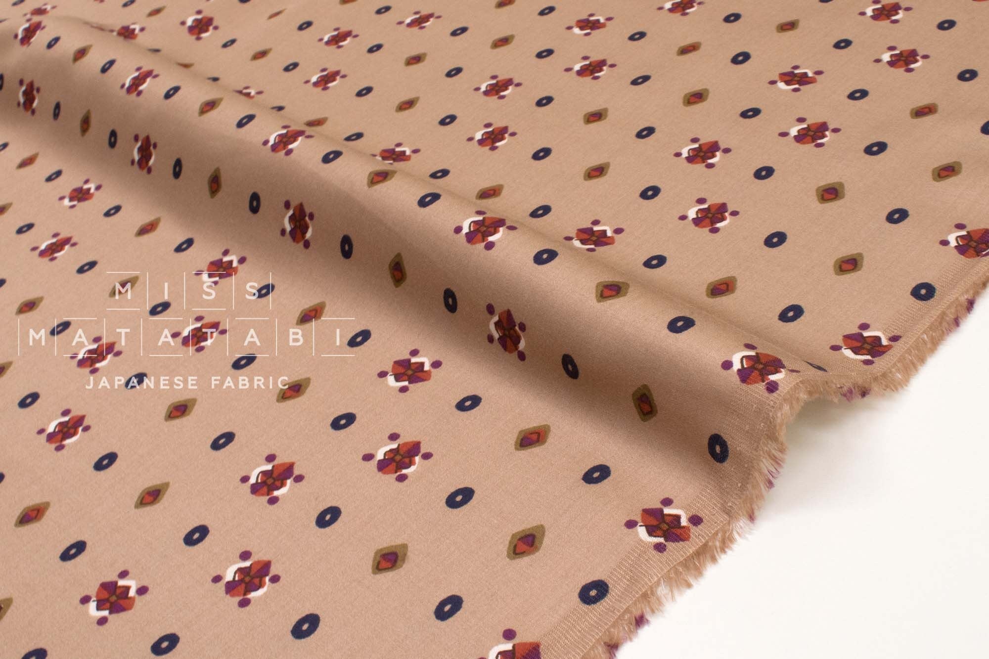 Japanese Fabric Otosan Rayon Sateen - B - 50cm