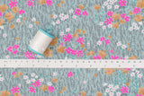 Japanese Fabric Neon Fleur - C4 - 50cm