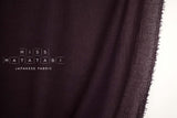 Japanese Fabric Shokunin Collection Worsted Yarn Dyed Wool Gauze - berry - 50cm