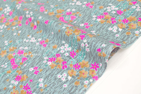 Japanese Fabric Neon Fleur - C4 - 50cm