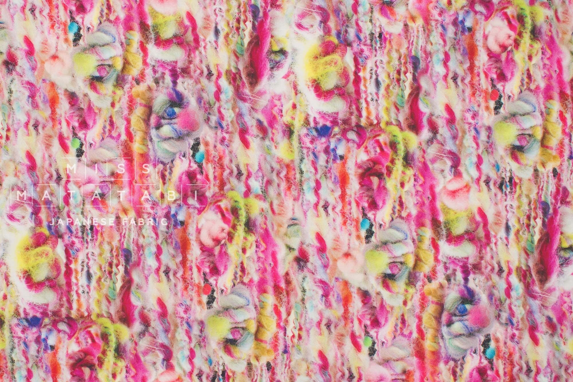 Japanese Fabric Like Wool Print - A - 50cm