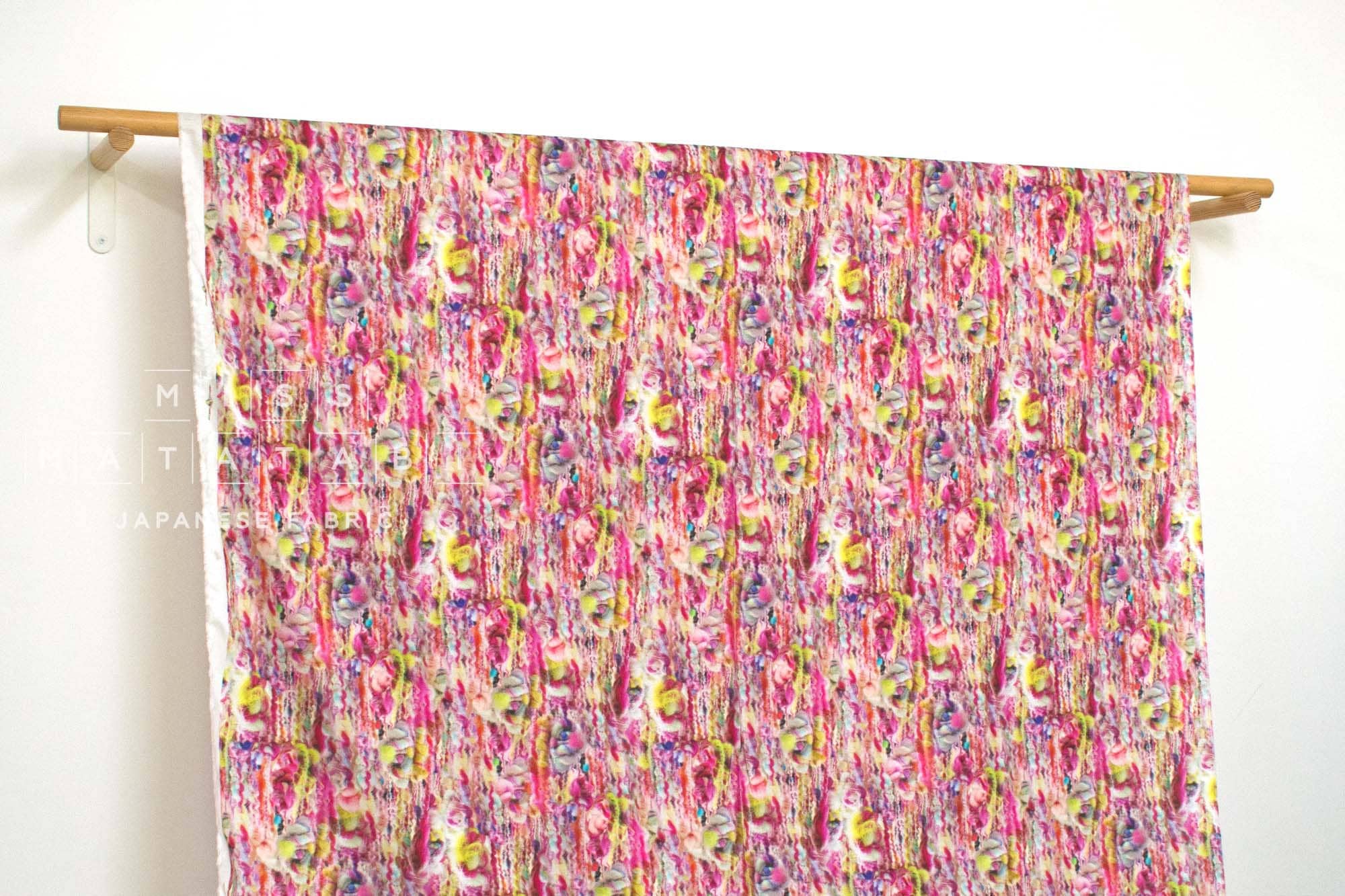 Japanese Fabric Like Wool Print - A - 50cm