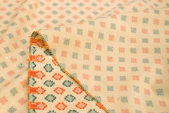 Japanese Fabric Yarn-Dyed Diamond Cut Dobby - sunshine - 50cm