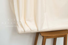 Japanese Fabric 100% Wool Crepe Georgette - cream - 50cm