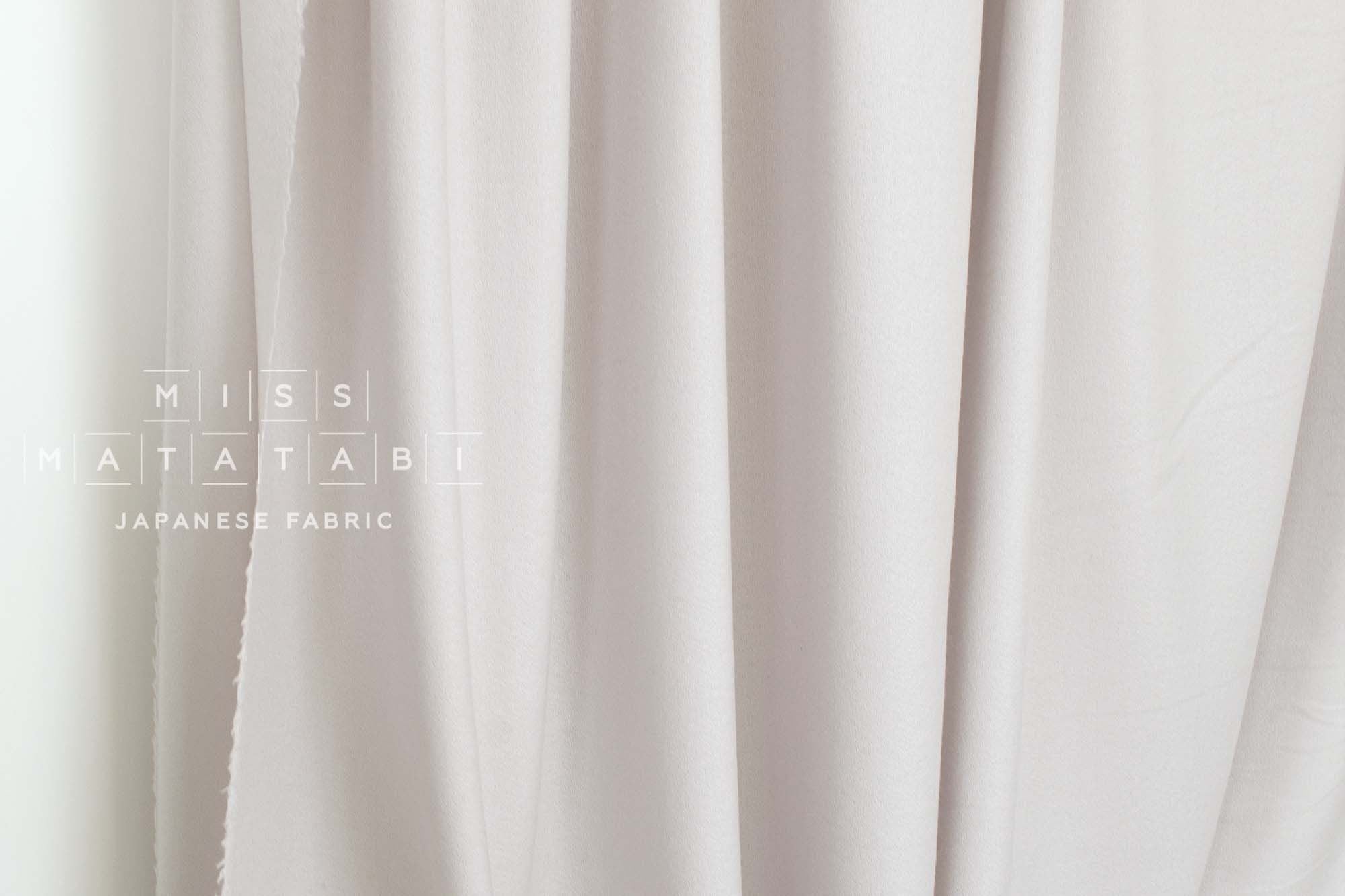 Japanese Fabric 100% Wool Crepe Georgette - greige - 50cm