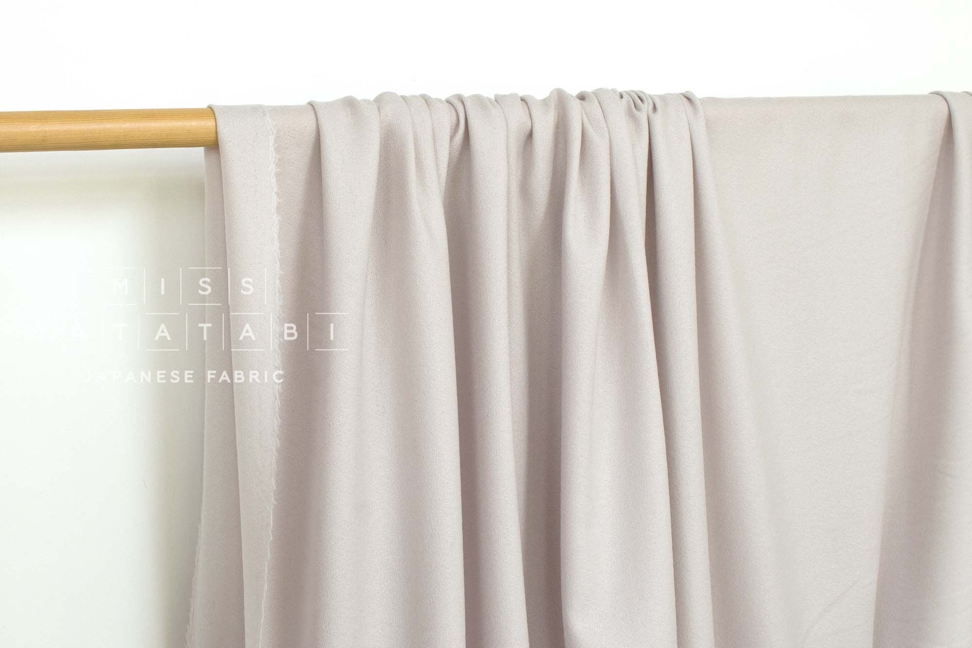 Japanese Fabric 100% Wool Crepe Georgette - greige - 50cm