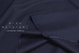 Japanese Fabric 100% Wool Crepe Georgette - navy blue - 50cm
