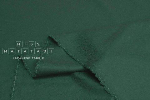 Japanese Fabric 100% Wool Crepe Georgette - green - 50cm