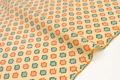 Japanese Fabric Yarn-Dyed Diamond Cut Dobby - sunshine - 50cm