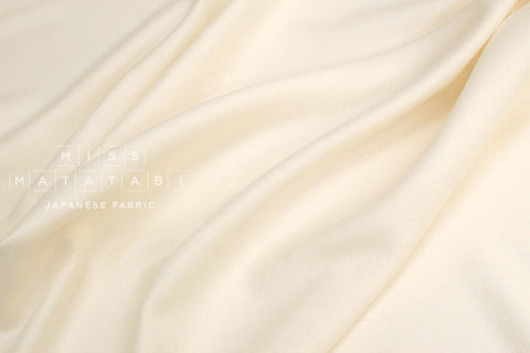Japanese Fabric 100% Wool Crepe Georgette - cream - 50cm