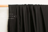 Japanese Fabric 100% Wool Crepe Georgette - black - 50cm