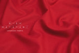 Japanese Fabric 100% Wool Crepe Georgette - red - 50cm