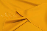 Japanese Fabric 100% Wool Crepe Georgette - bright mustard - 50cm
