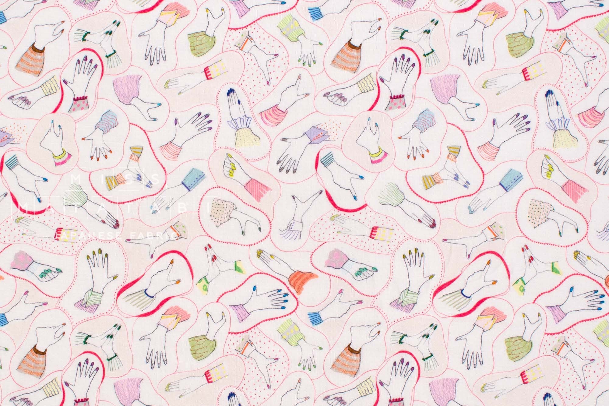 Japanese Fabric Take My Hand - 50cm