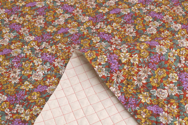 Japanese Quilted Cotton Andy's Garden - 50cm