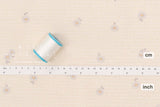 Japanese Fabric Library Daisis - cream, white - 50cm