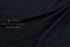 Japanese Fabric Solid 4-layer gauze - dark navy - 50cm