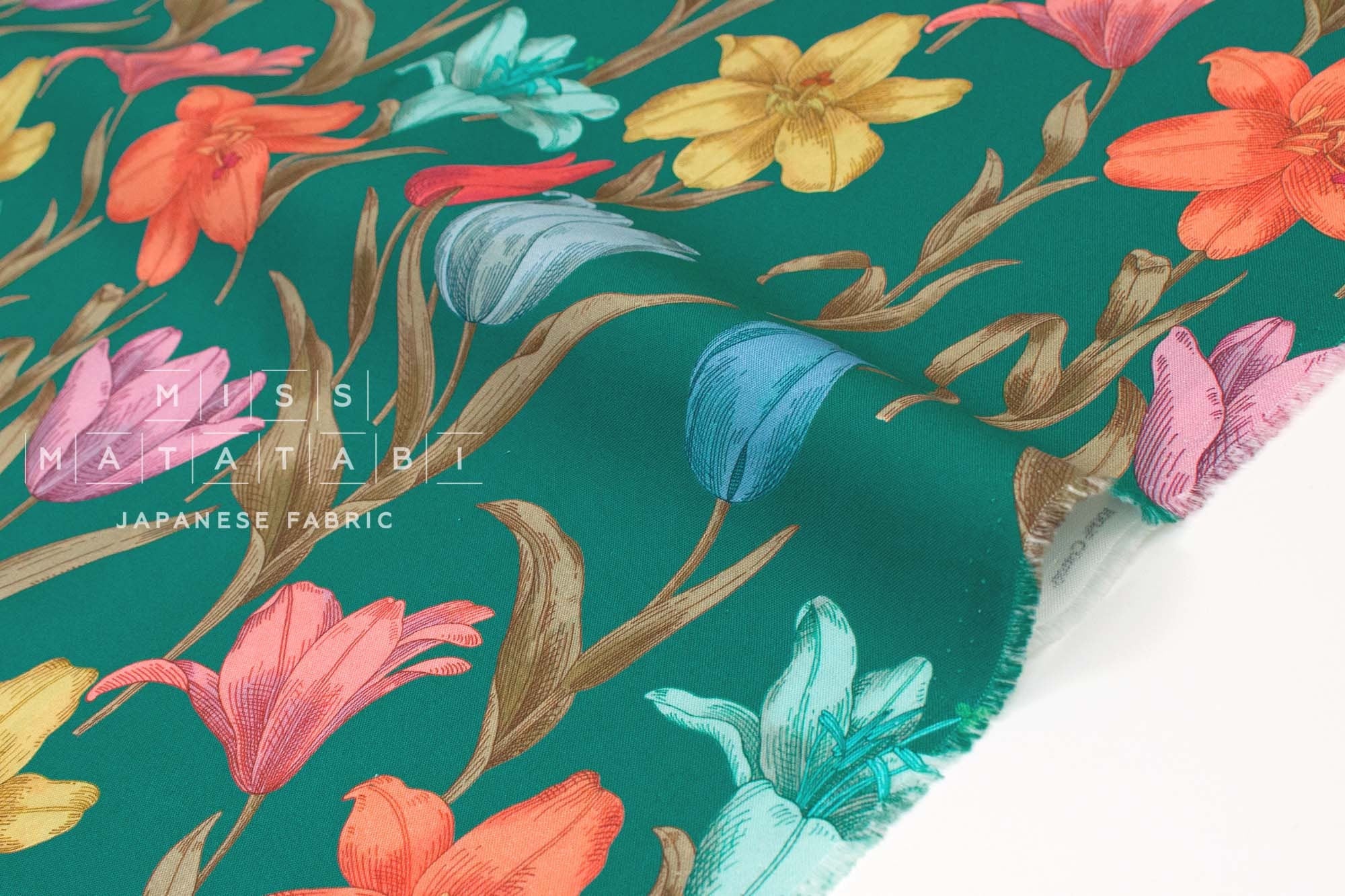 Japanese Fabric Bold Blooms - 50cm