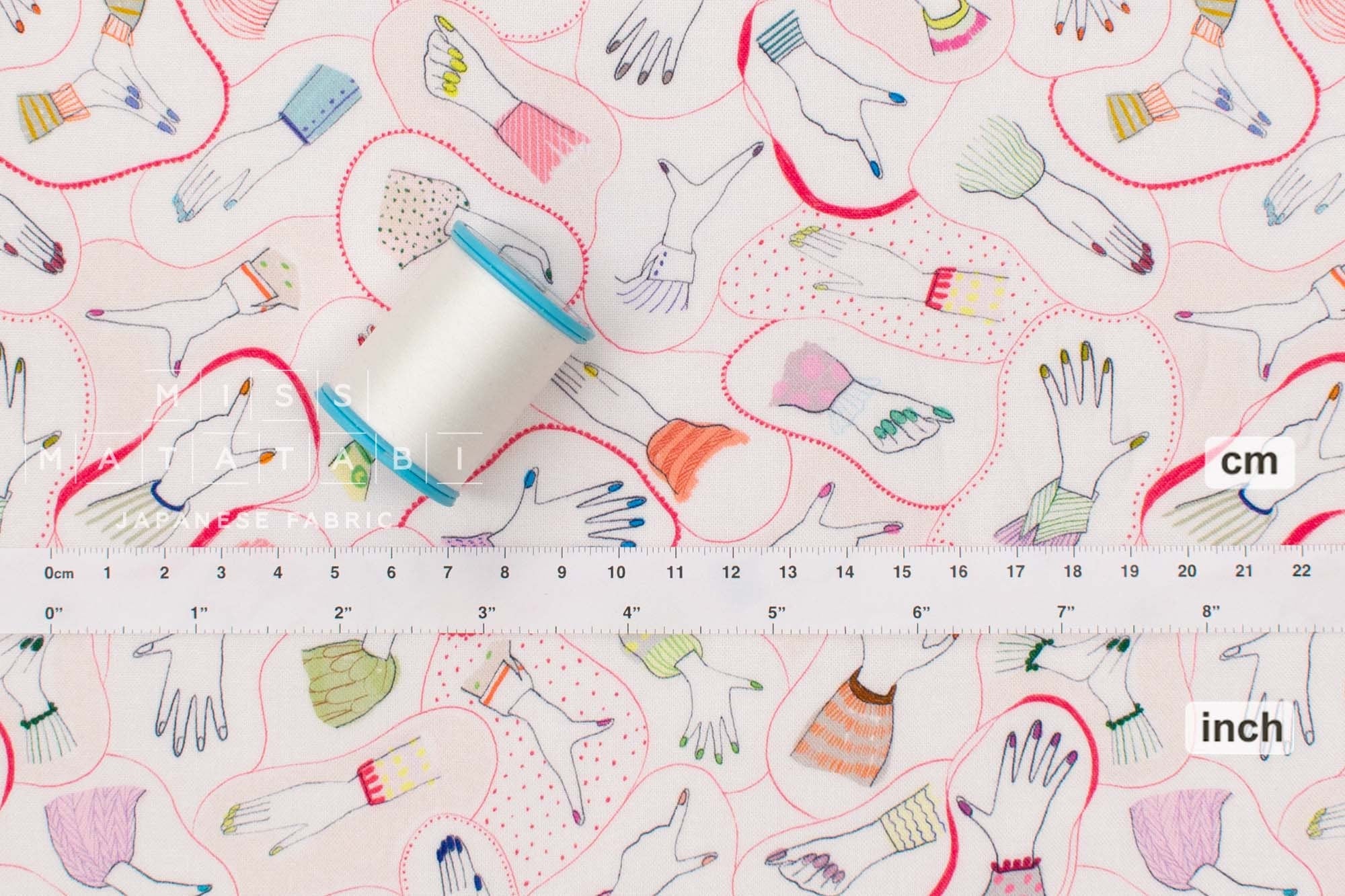 Japanese Fabric Take My Hand - 50cm