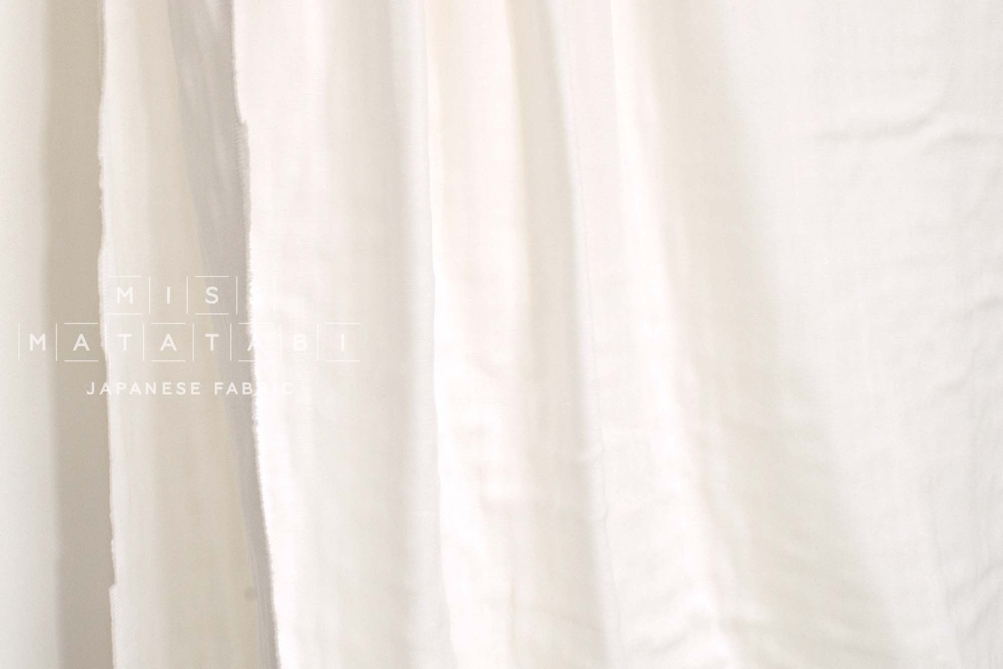 Japanese Fabric Solid 4-layer gauze - off white - 50cm