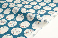Japanese Fabric Moon Rabbit - C - 50cm