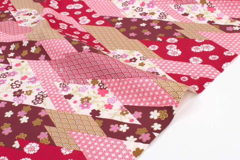 Japanese Fabric Spring Wagara I - A - 50cm