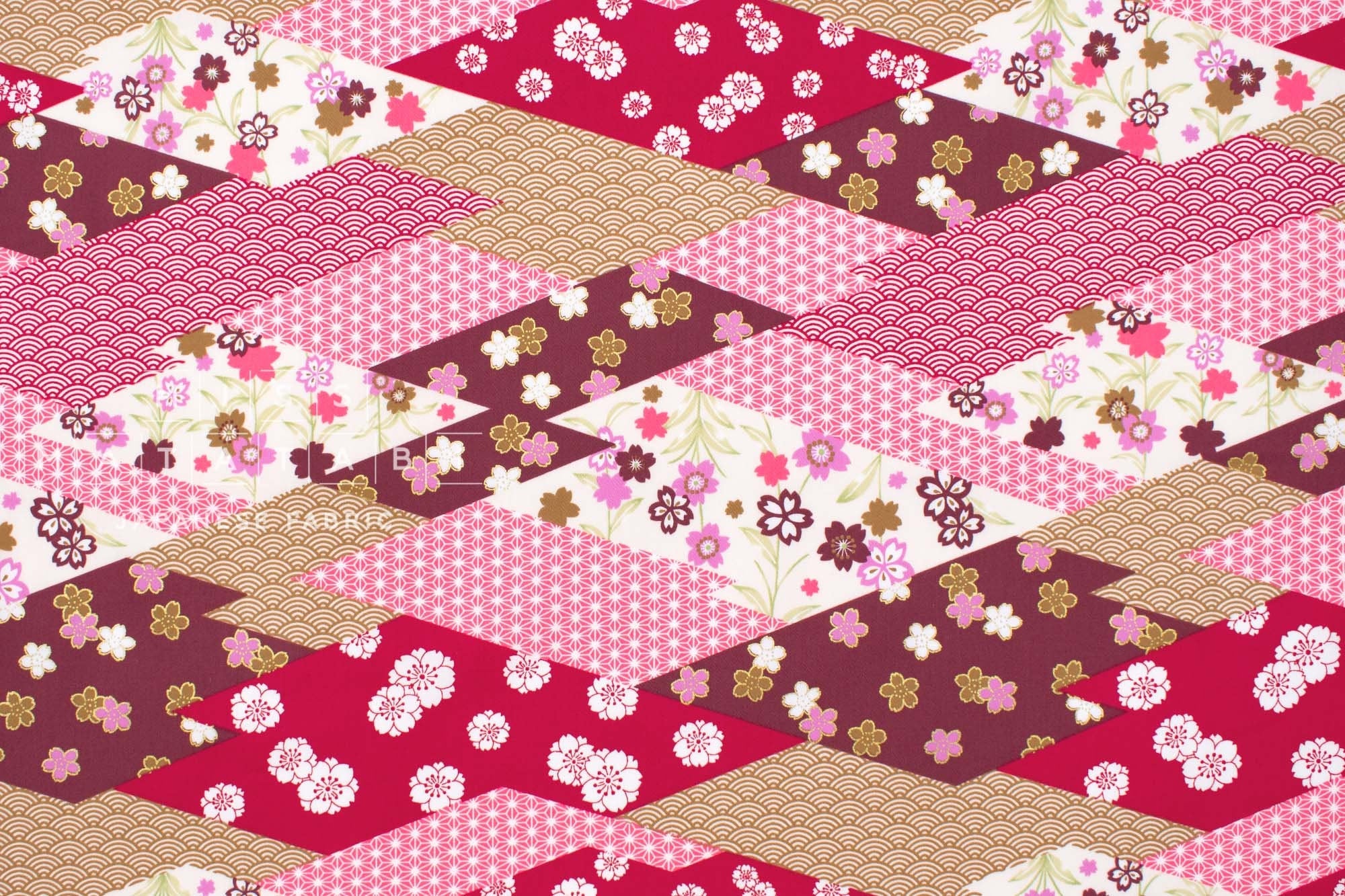 Japanese Fabric Spring Wagara I - A - 50cm