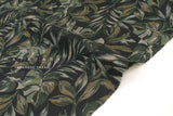 Japanese Fabric Garden at Monstera Leaves Linen Blend - E - 50cm
