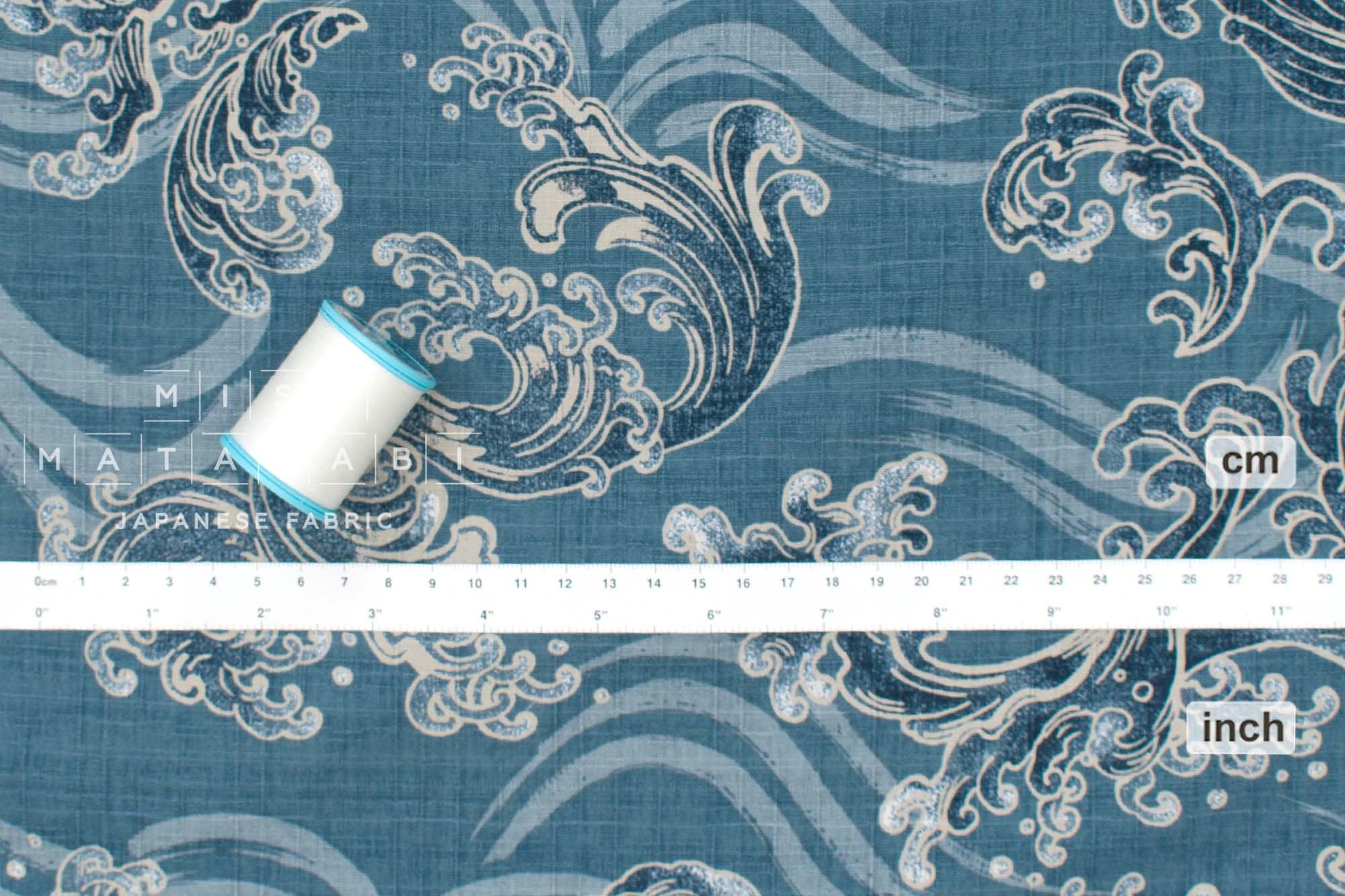 Japanese Fabric Wild Waves - B - 50cm