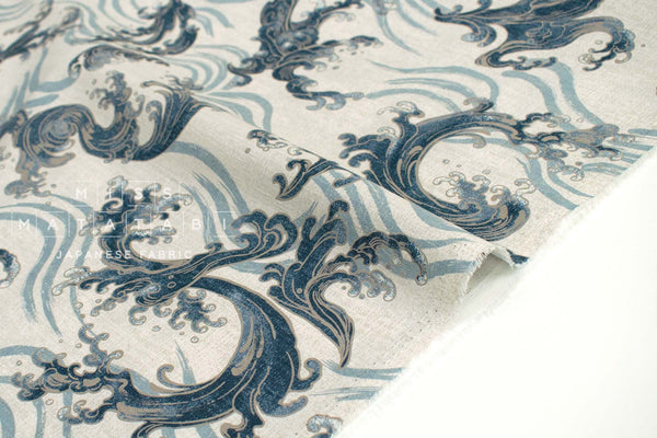 Japanese Fabric Wild Waves - A - 50cm