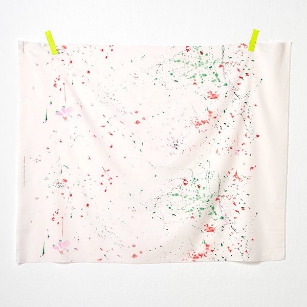 nani IRO Kokka Japanese Fabric Flowers bloom Silk Blend - A - 50cm