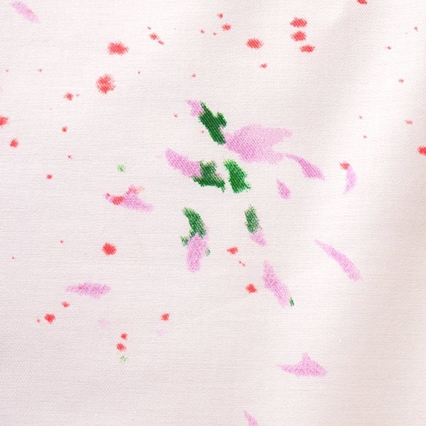 nani IRO Kokka Japanese Fabric Flowers bloom Silk Blend - A - 50cm