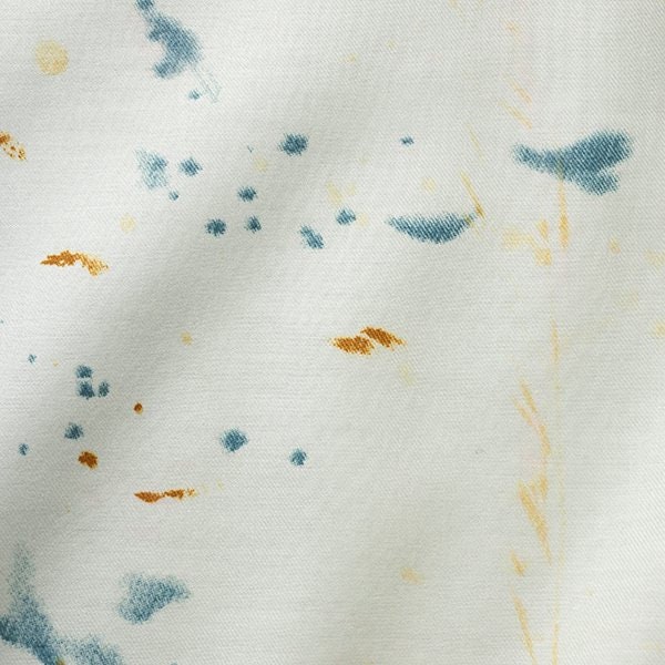 nani IRO Kokka Japanese Fabric Flowers bloom Silk Blend - C - 50cm