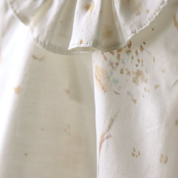nani IRO Kokka Japanese Fabric Flowers bloom Silk Blend - E - 50cm