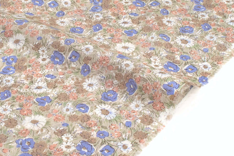 Japanese Fabric Wild Meadow - A - 50cm