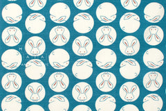Japanese Fabric Moon Rabbit - C - 50cm