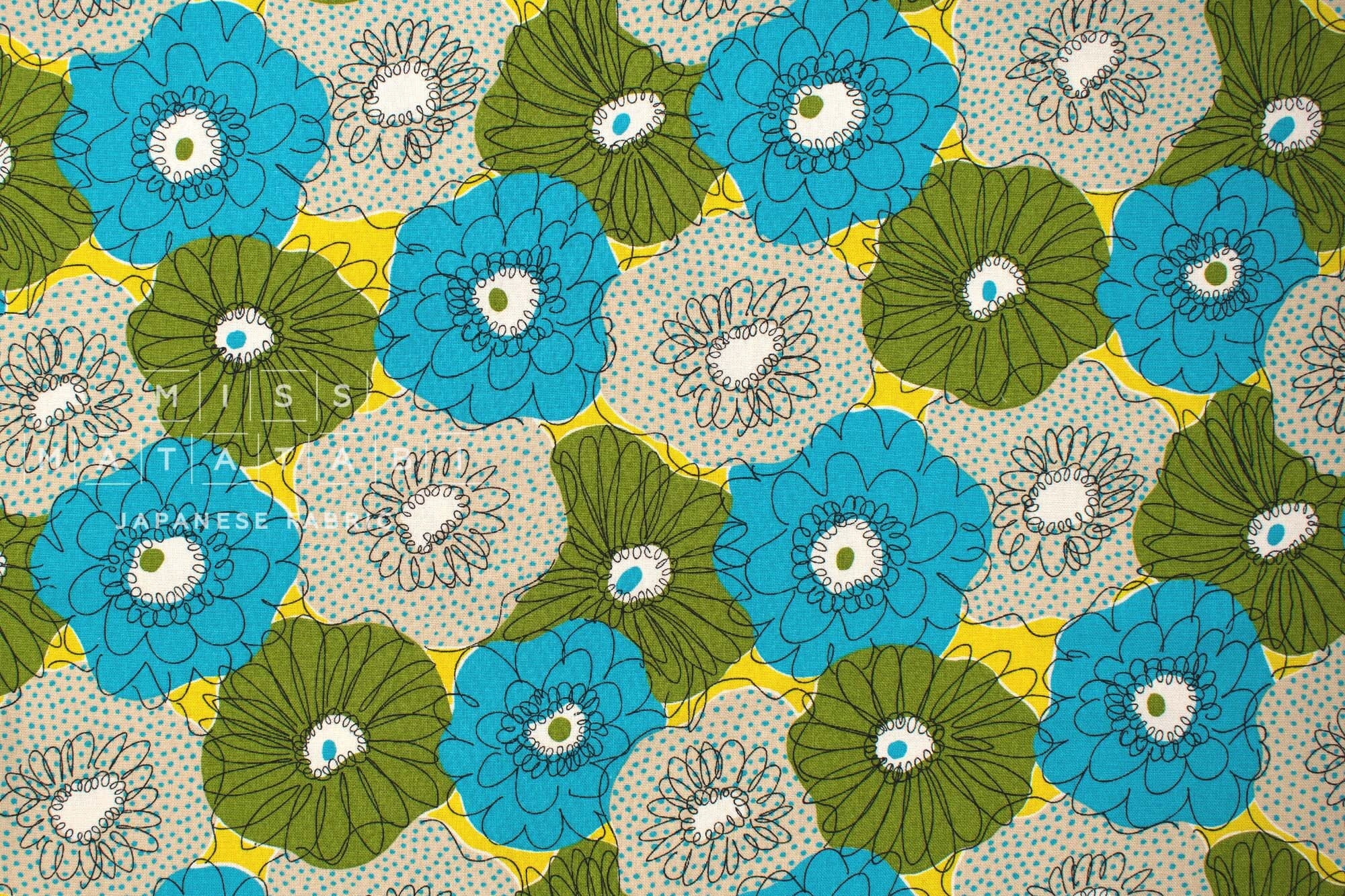 Japanese Fabric Scrunchie Flowers - B - 50cm