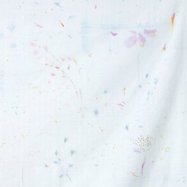nani IRO Kokka Japanese Fabric Flowers bloom & Bear fruits Double Gauze - B - 50cm