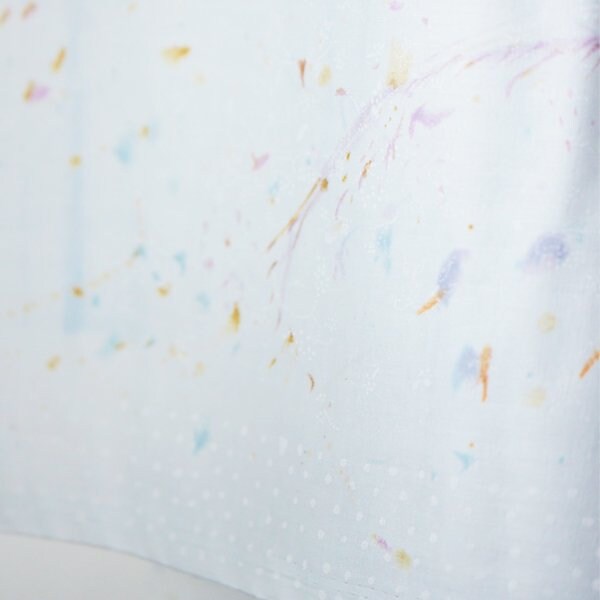 nani IRO Kokka Japanese Fabric Flowers bloom & Bear fruits Double Gauze - B - 50cm