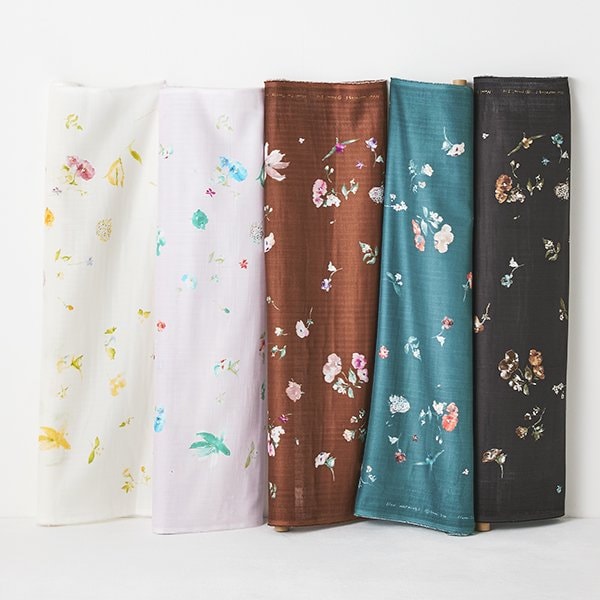 nani IRO Kokka Japanese Fabric New morning I Organic Double Gauze - A - 50cm