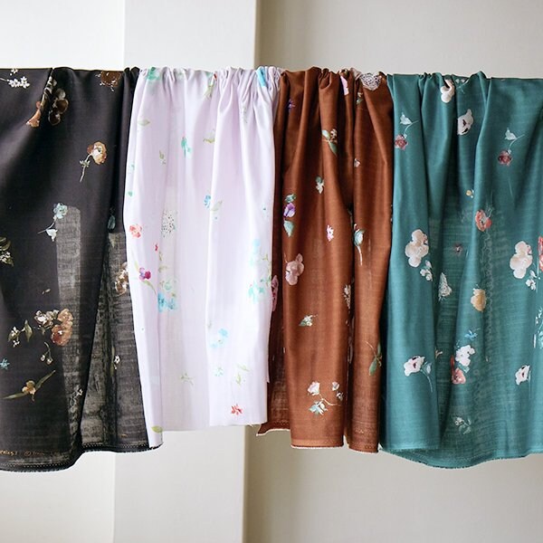 nani IRO Kokka Japanese Fabric New morning I Organic Double Gauze - E - 50cm