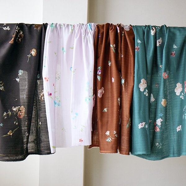 nani IRO Kokka Japanese Fabric New morning I Organic Double Gauze - B - 50cm
