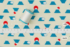 Japanese Fabric Mt Fuji - 50cm
