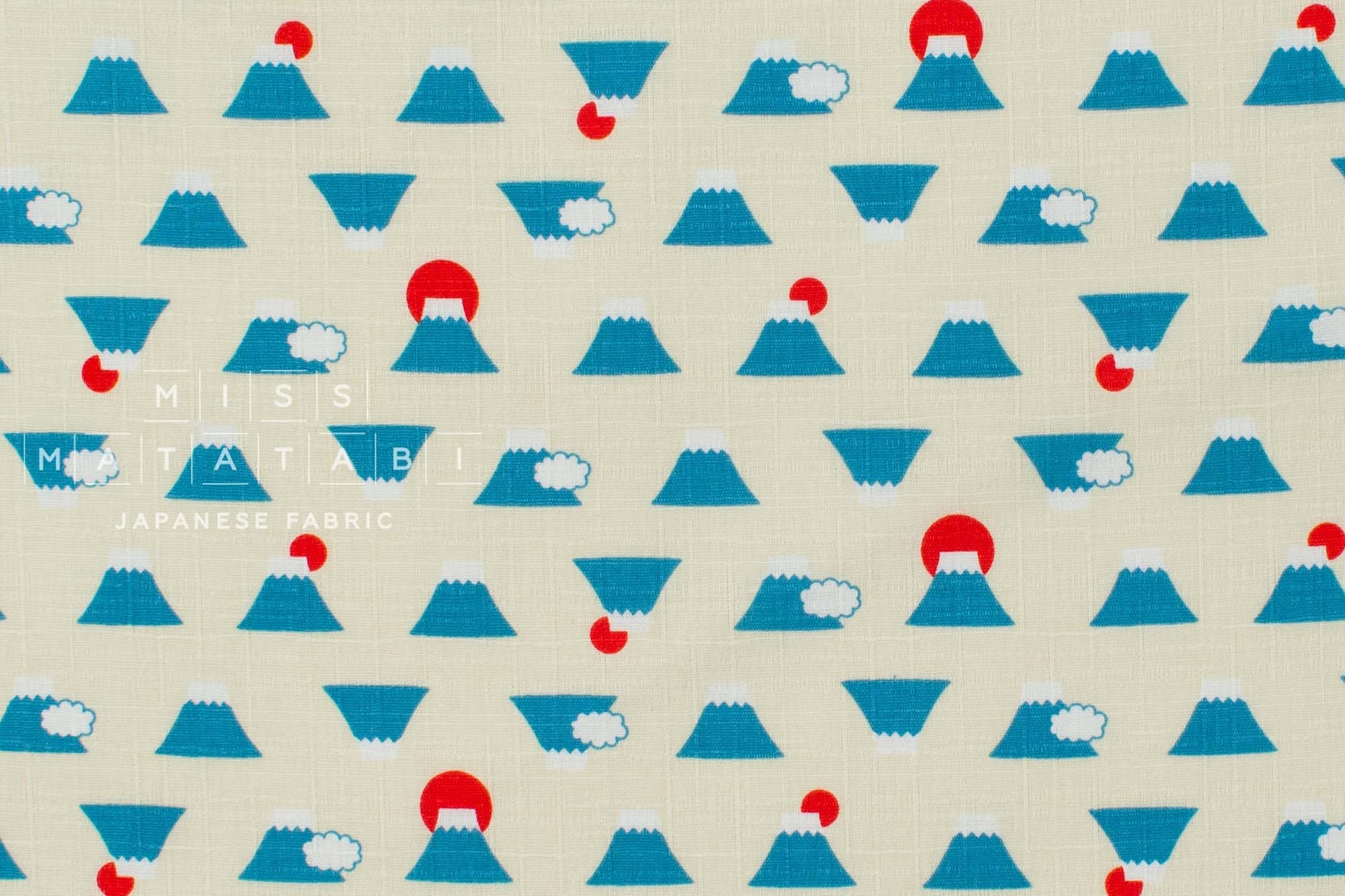Japanese Fabric Mt Fuji - 50cm