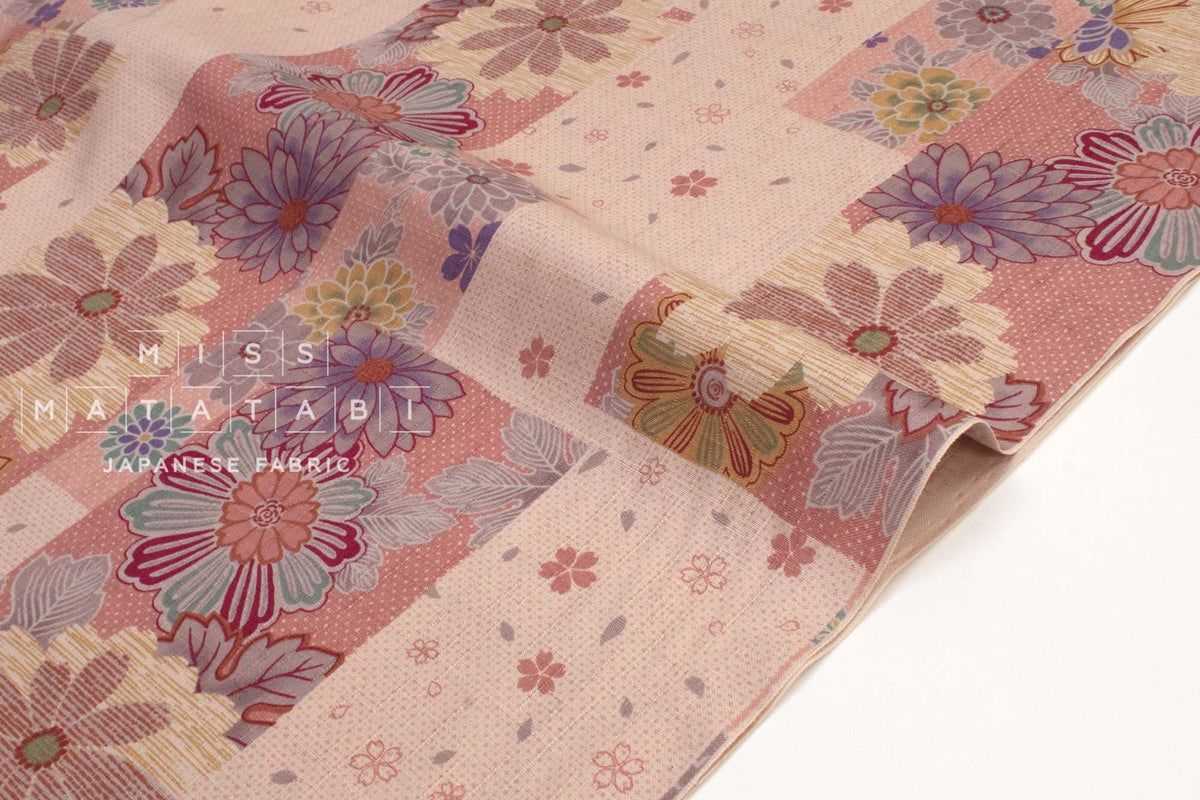 Japanese Fabric Tanzaku Sakura - B - 50cm
