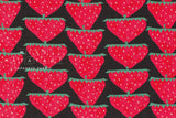 Japanese Fabric Cotton Seersucker Big Strawberries - B - 50cm